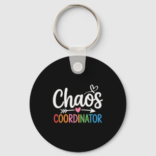 Chaos Coordinator Funny Teacher Student Back To Sc Key Ring