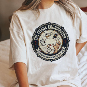 Chaos Coordinator Handling Mayhem Badge Tri-Blend Shirt