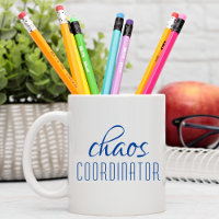 Chaos Coordinator Modern Blue Script
