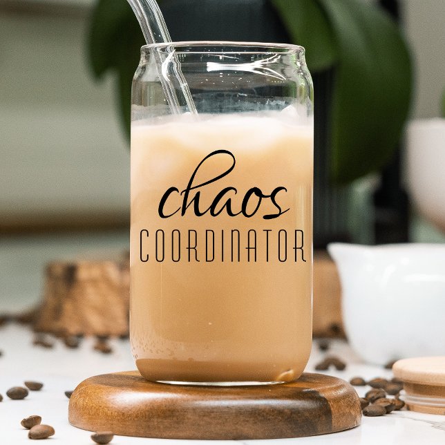 Chaos Coordinator Modern Typography Script Can Glass (Creator Uploaded)
