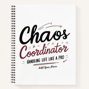 Chaos Coordinator Mousepad – Personalized Desk Gif Notebook