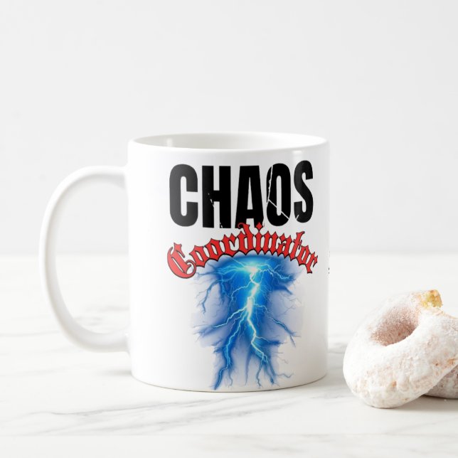 Chaos Coordinator Mug |Funny Mum Teacher Work Life (With Donut)