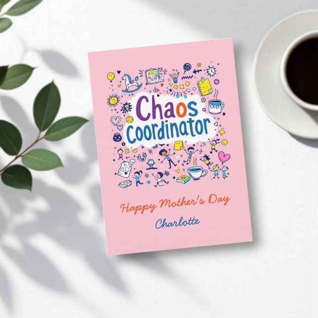 Chaos Coordinator | Mum Life | Funny Mother's Day Card (Creator Uploaded)