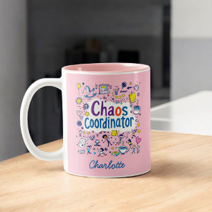 Chaos Coordinator   Mum Life   Funny Mother's Day Two-Tone Coffee Mug