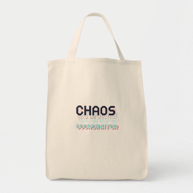 Chaos Coordinator, Mum, Teacher Tote Bag (Front)