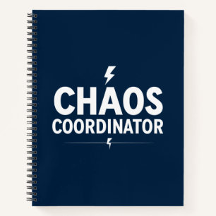 Chaos Coordinator Navy Notebook - Office Gift