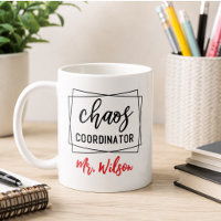 Chaos Coordinator Notebook – Funny Teacher Quote