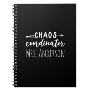Chaos Coordinator Office Coworker Mum Notebook