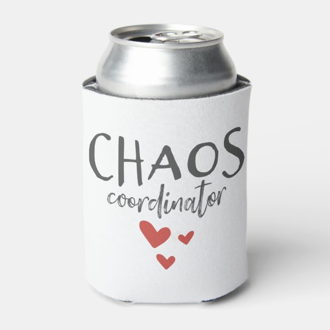 Chaos Coordinator Parenting Funny Can Cooler (Can Front)