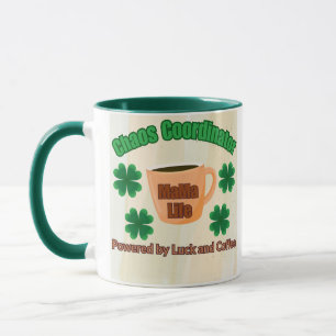 Chaos Coordinator - Powered By Luck & Coffee Mug