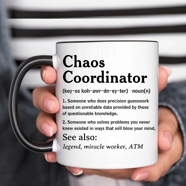 Chaos Coordinator Sarcastic Miracle Worker Funny Coffee Mug (Creator Uploaded)