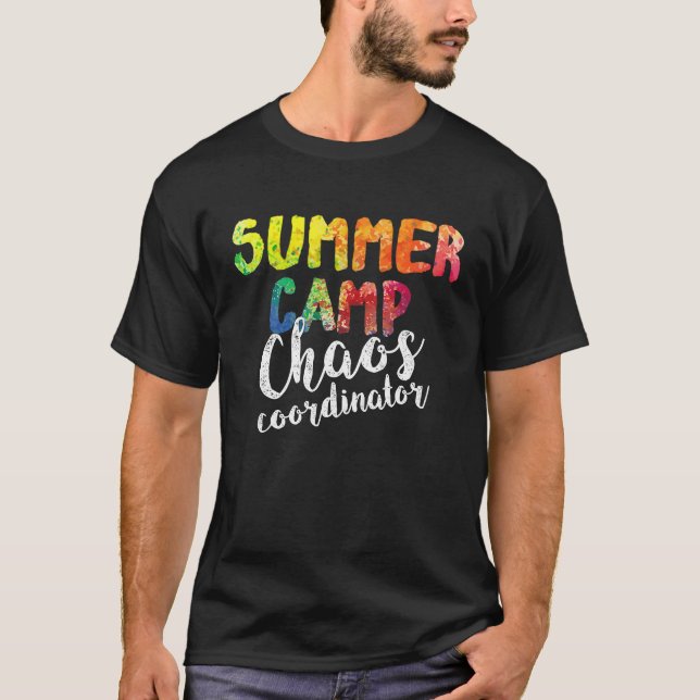 Chaos Coordinator   Summer Camp Counselor T-Shirt (Front)
