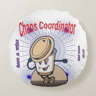 Chaos Coordinator Throw Pillow – Funny Cushion