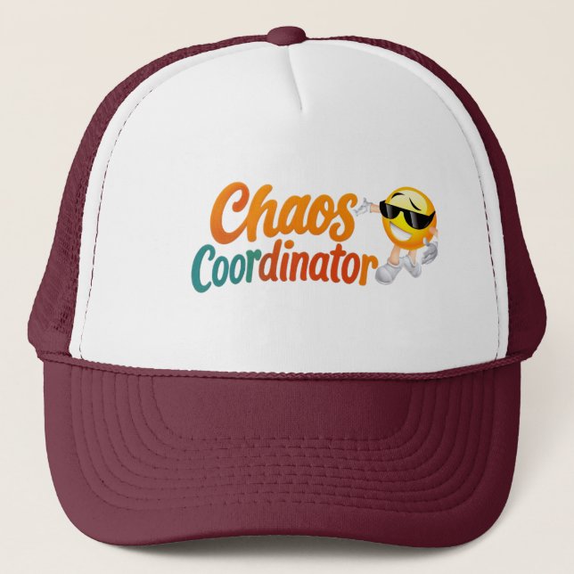 Chaos Coordinator Trucker Hat – Funny Gift for Mum (Front)