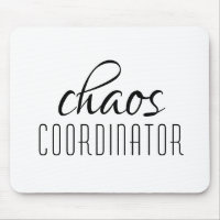 Chaos Coordinator Typographic Text