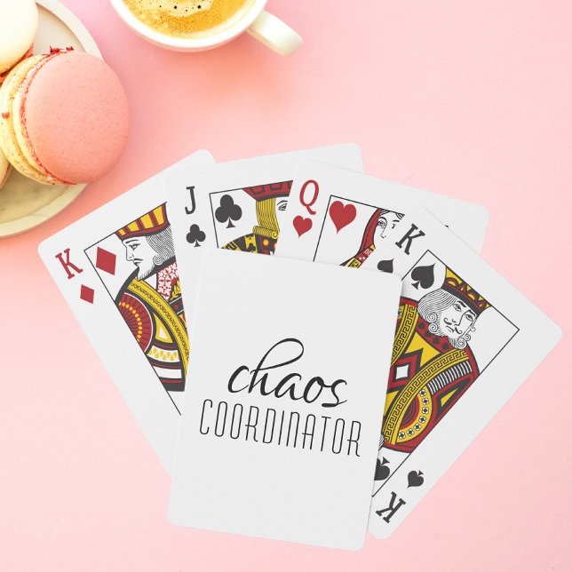 Chaos Coordinator Typographic Text Playing Cards (Creator Uploaded)