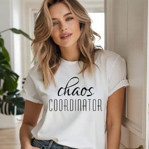 Chaos Coordinator Typographic Text Tri-Blend Shirt