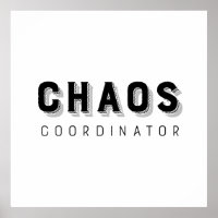 Chaos Coordinator Typography