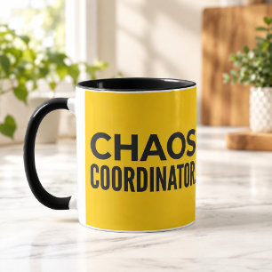 Chaos Coordinator Yellow Black Combo Mug