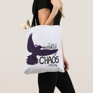 Chaos Crow Tapestry Tote Bag
