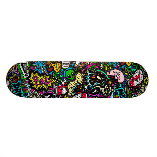 Chaos in colour board skateboard