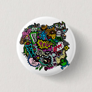 Chaos in colour button badge