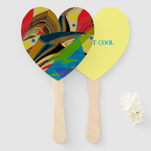 "Chaos in Colour" Hand Fans (Set of ten) (Front and Back)