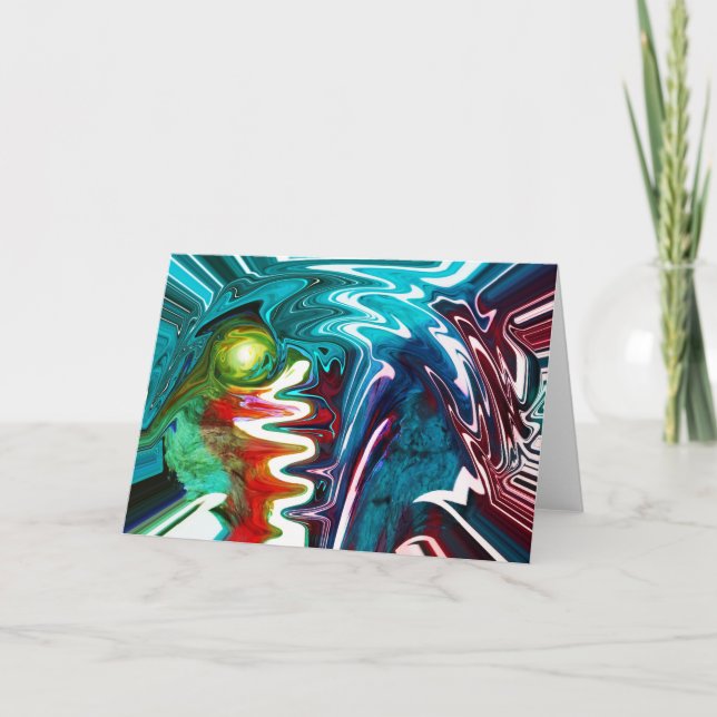 Chaos in nature holiday card (Front)