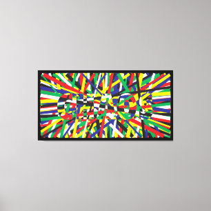 Chaos, in Primaries Canvas Print