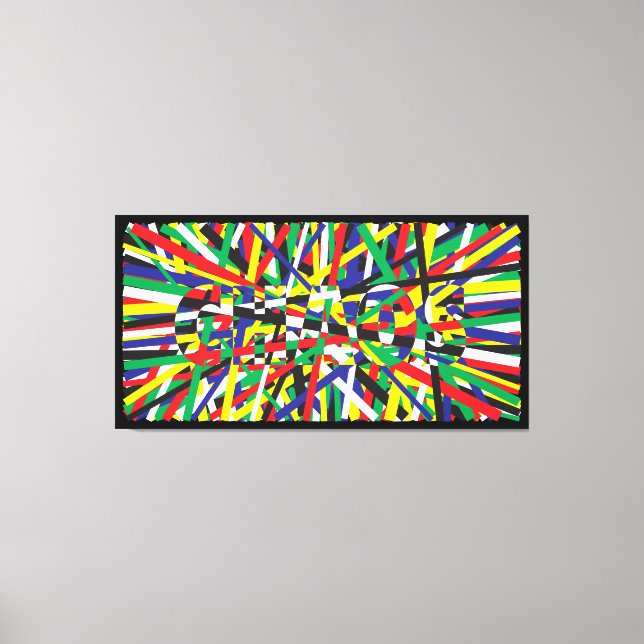 Chaos, in Primaries Canvas Print (Front)