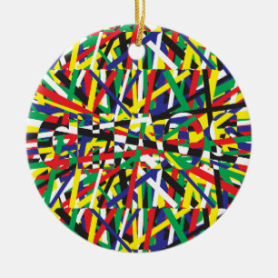 Chaos, in Primaries Ceramic Tree Decoration