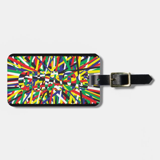 Chaos, in Primaries Luggage Tag (Front Horizontal)
