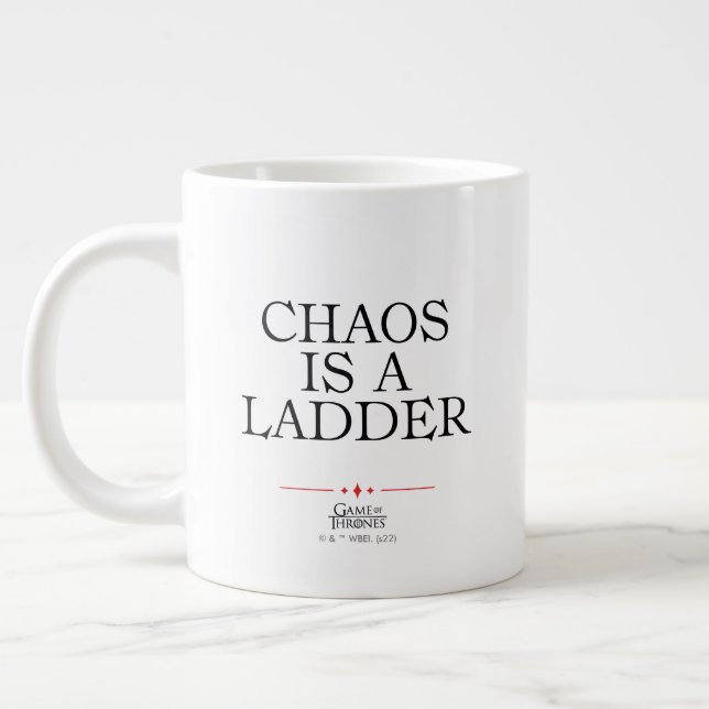 Chaos Is A Ladder Large Coffee Mug (Left)