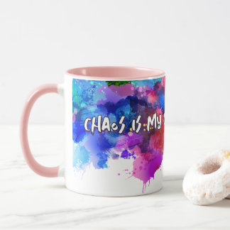 Chaos Is My Comfort Zone – Abstract Art Tee Mug