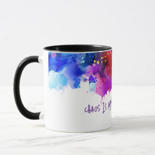 Chaos Is My Comfort Zone – Abstract Art Tee Mug