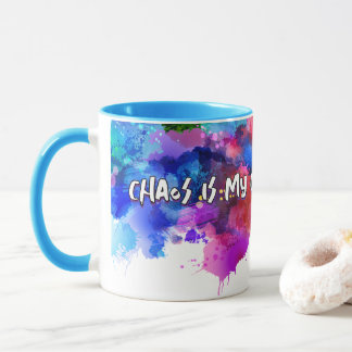 Chaos Is My Comfort Zone – Abstract Art Tee Mug