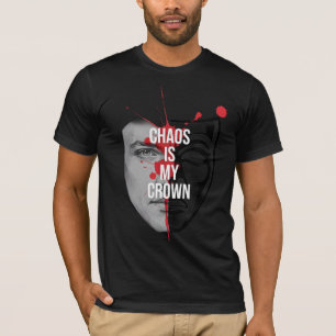 Chaos Is My Crown Streetwear Tee – Bold Split Face