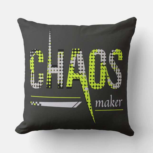 Chaos Maker Funny Cushion (Front)