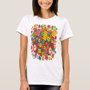 Chaos of To-Do's: Colourful Task Storm T-Shirt