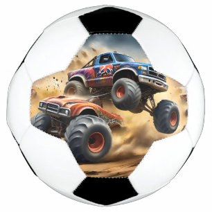Chaos on Wheels: Monster Truck Smash Derby Football