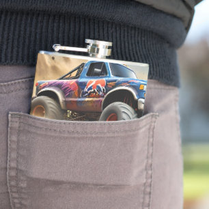 Chaos on Wheels: Monster Truck Smash Derby, Hip Flask