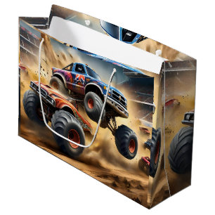 Chaos on Wheels: Monster Truck Smash Derby Large Gift Bag