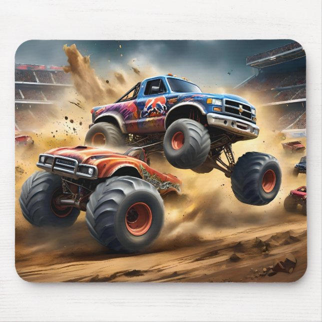 Chaos on Wheels: Monster Truck Smash Derby, Mouse Mat (Front)