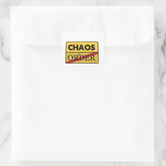 Chaos & Order Square Sticker
