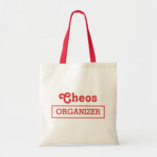 Chaos Organiser Minimalistic Fun Typography Design Tote Bag