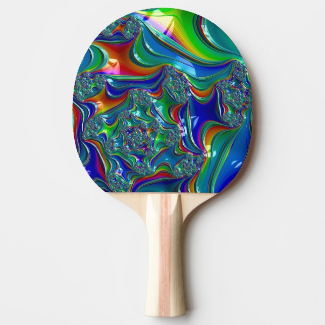 ~CHAOS ~ Original Fractal ~ Ping Pong Paddle (Front)