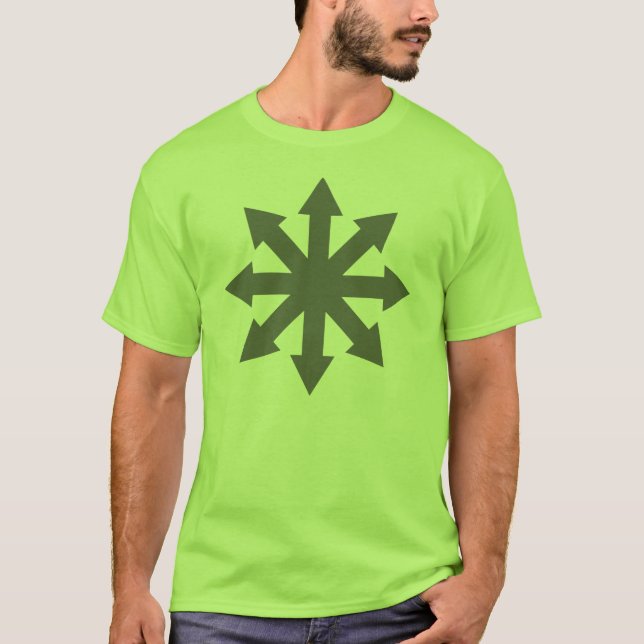 Chaos Symbol - Grey T-Shirt (Front)