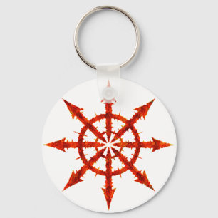 Chaos Symbol Key Ring