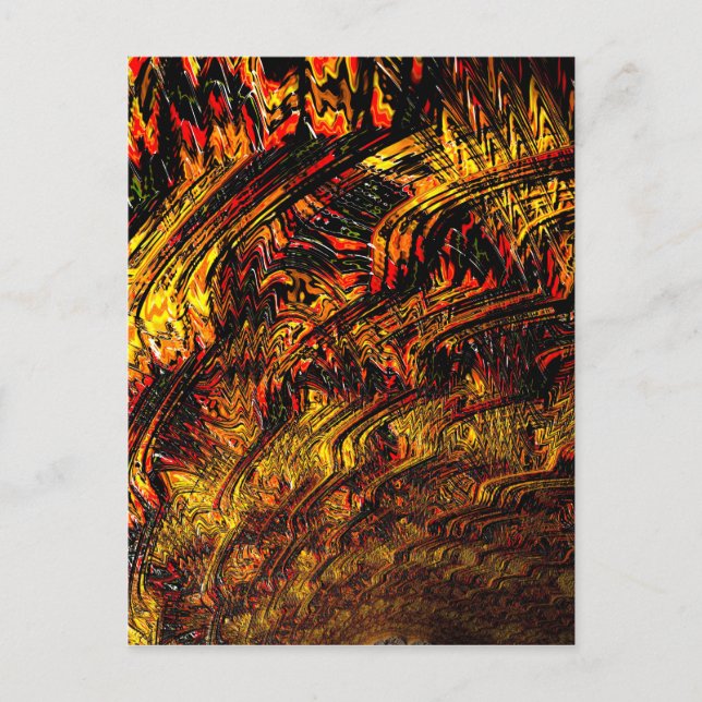 Chaos Theory 4 Abstract Fractal Art Postcard (Front)