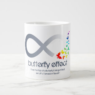 Chaos Theory:  Butterfly Effect - Brazil to Texas Large Coffee Mug